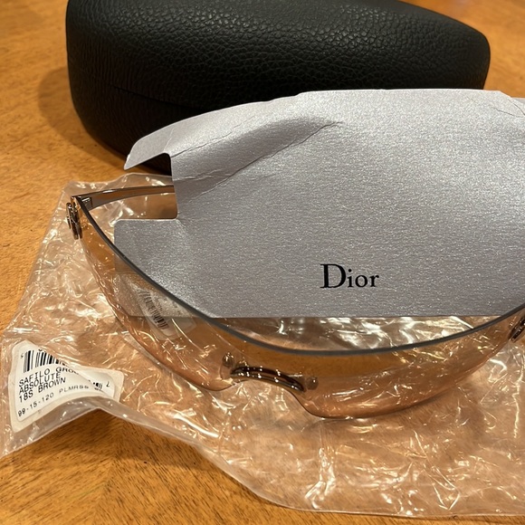 Dior shield vintage  new glasses unisex showstoppers light weight metal frame - Picture 5 of 13